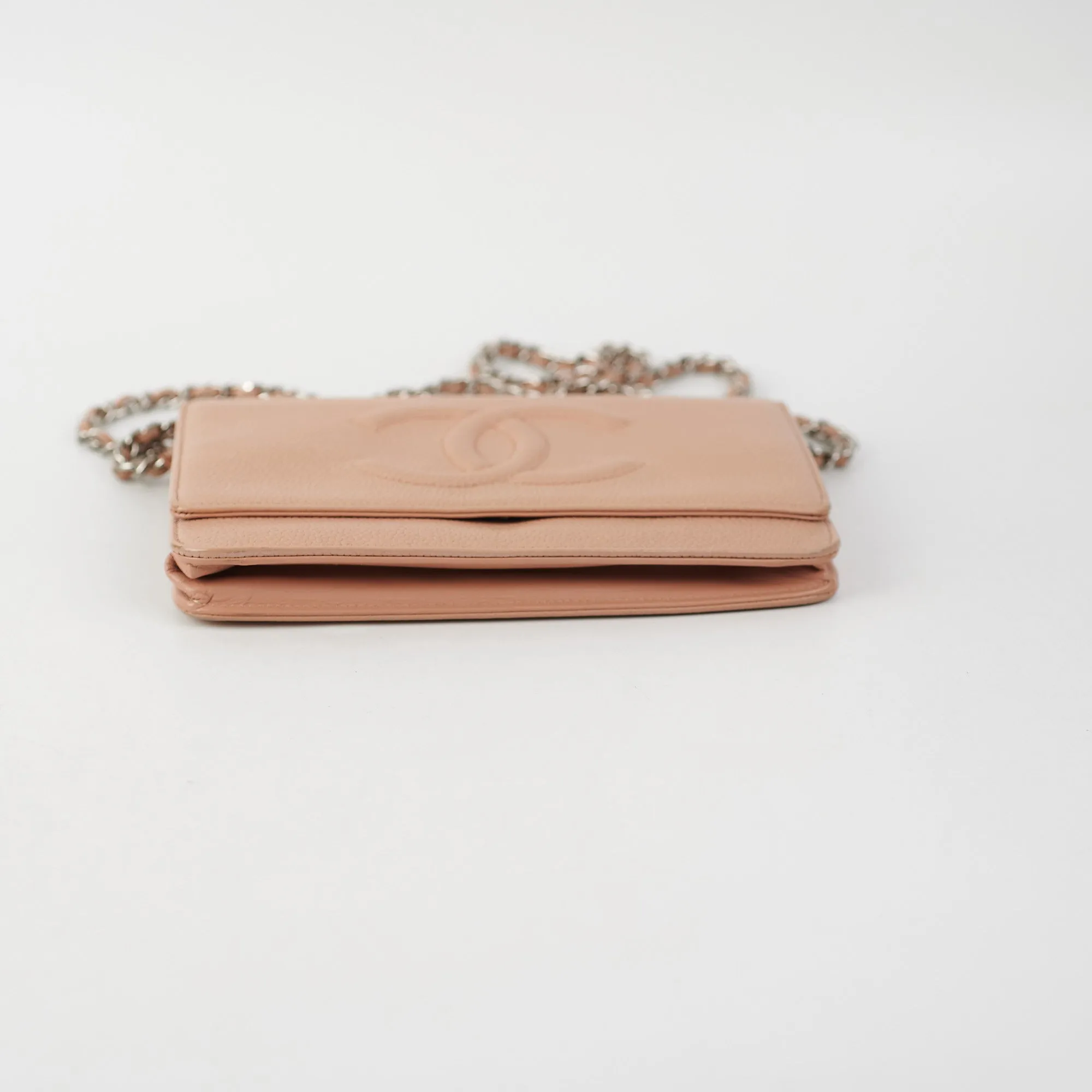 1/7 DOTD- Chanel Caviar Wallet on Chain WOC Beige