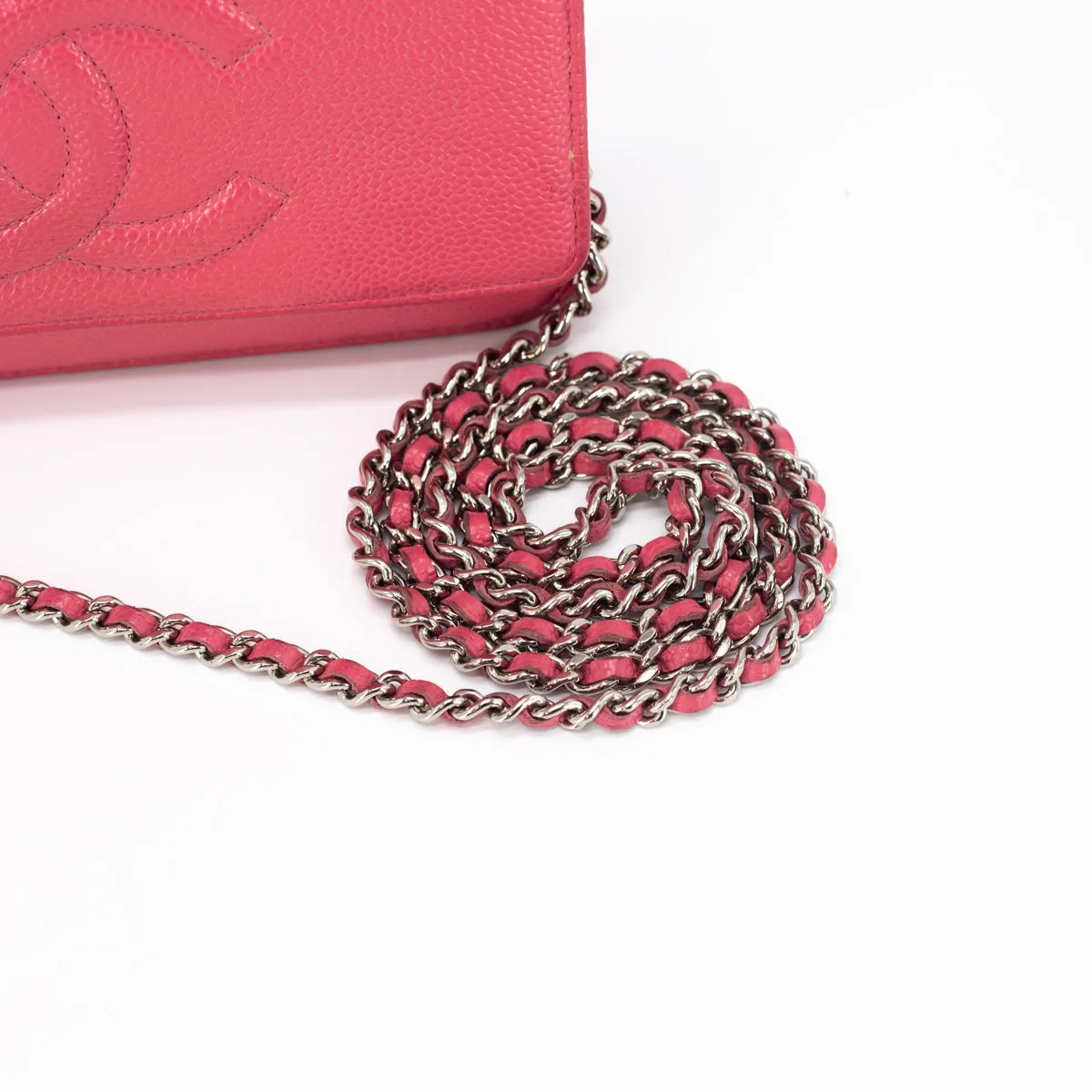 5/7 DOTD- Chanel Caviar Coco Wallet On Chain Pink