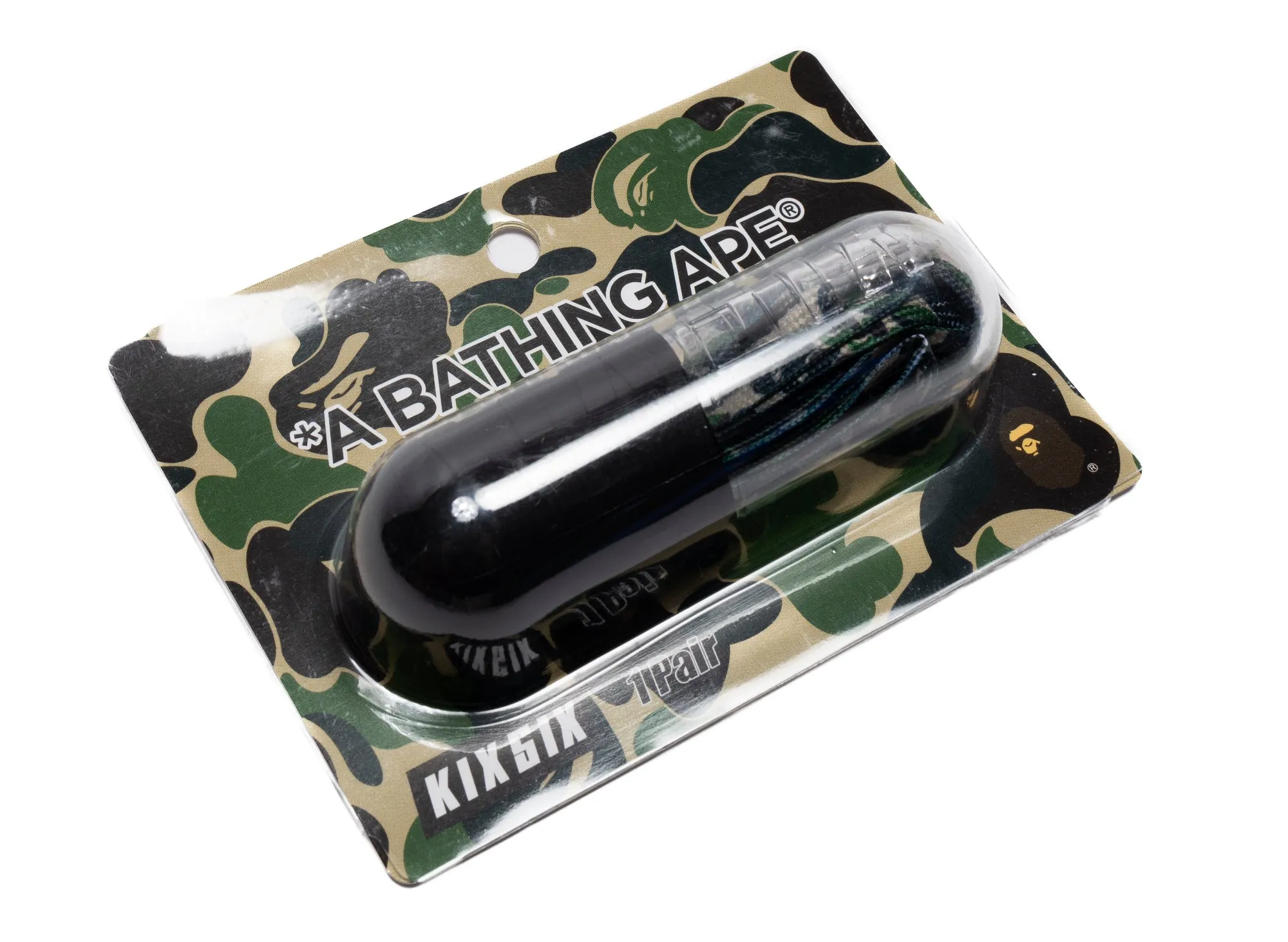 A Bathing Ape Bape x KIXSIX ABC Camo Shoelace in Green