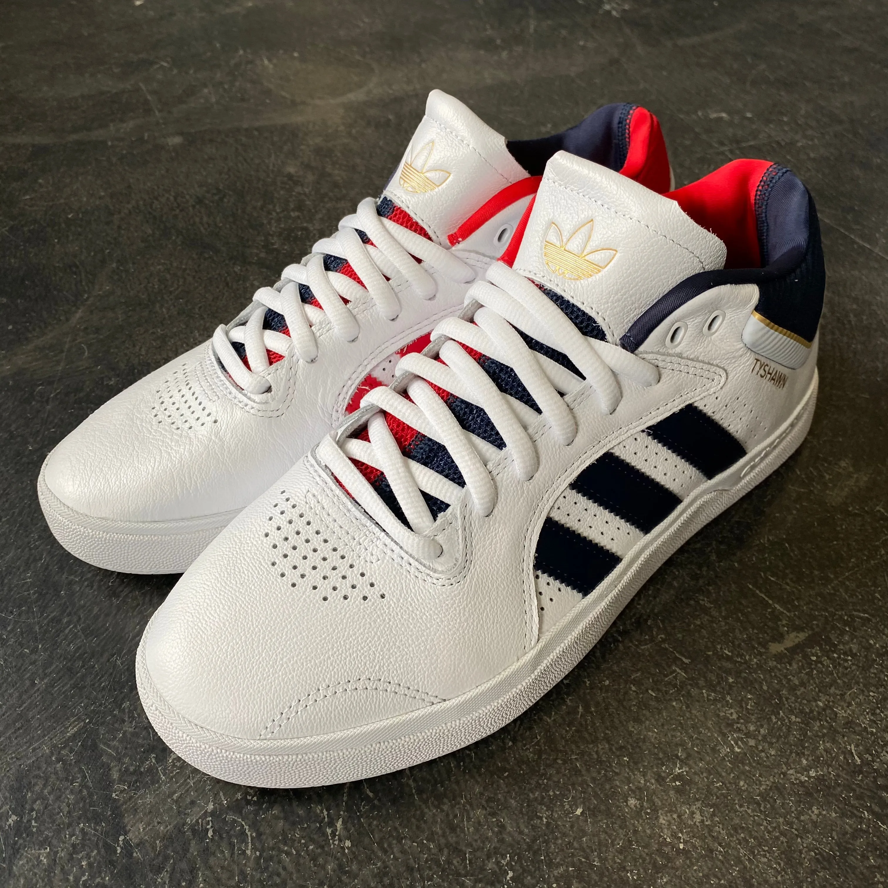 Adidas Tyshawn White/Navy/Gold SALE