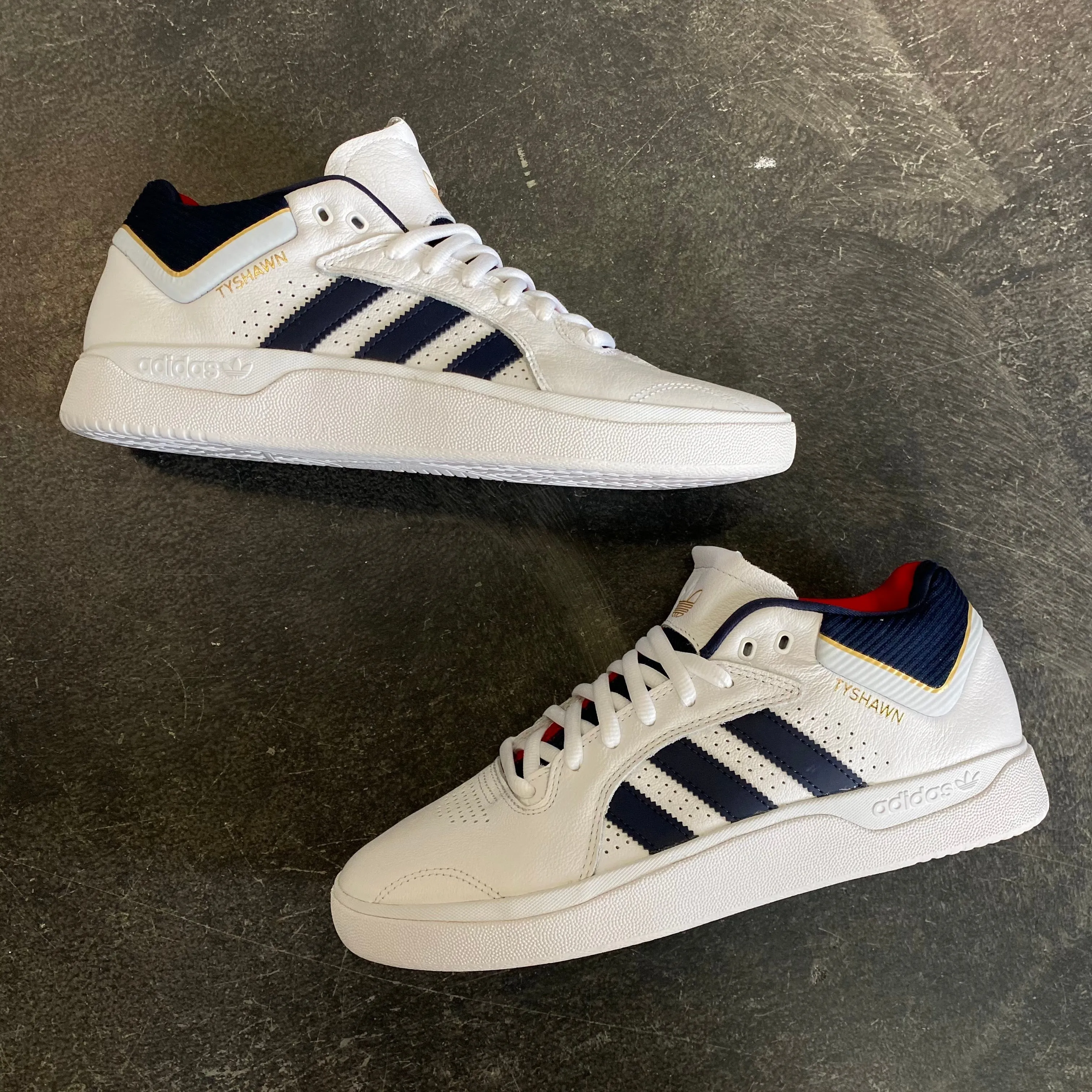 Adidas Tyshawn White/Navy/Gold SALE