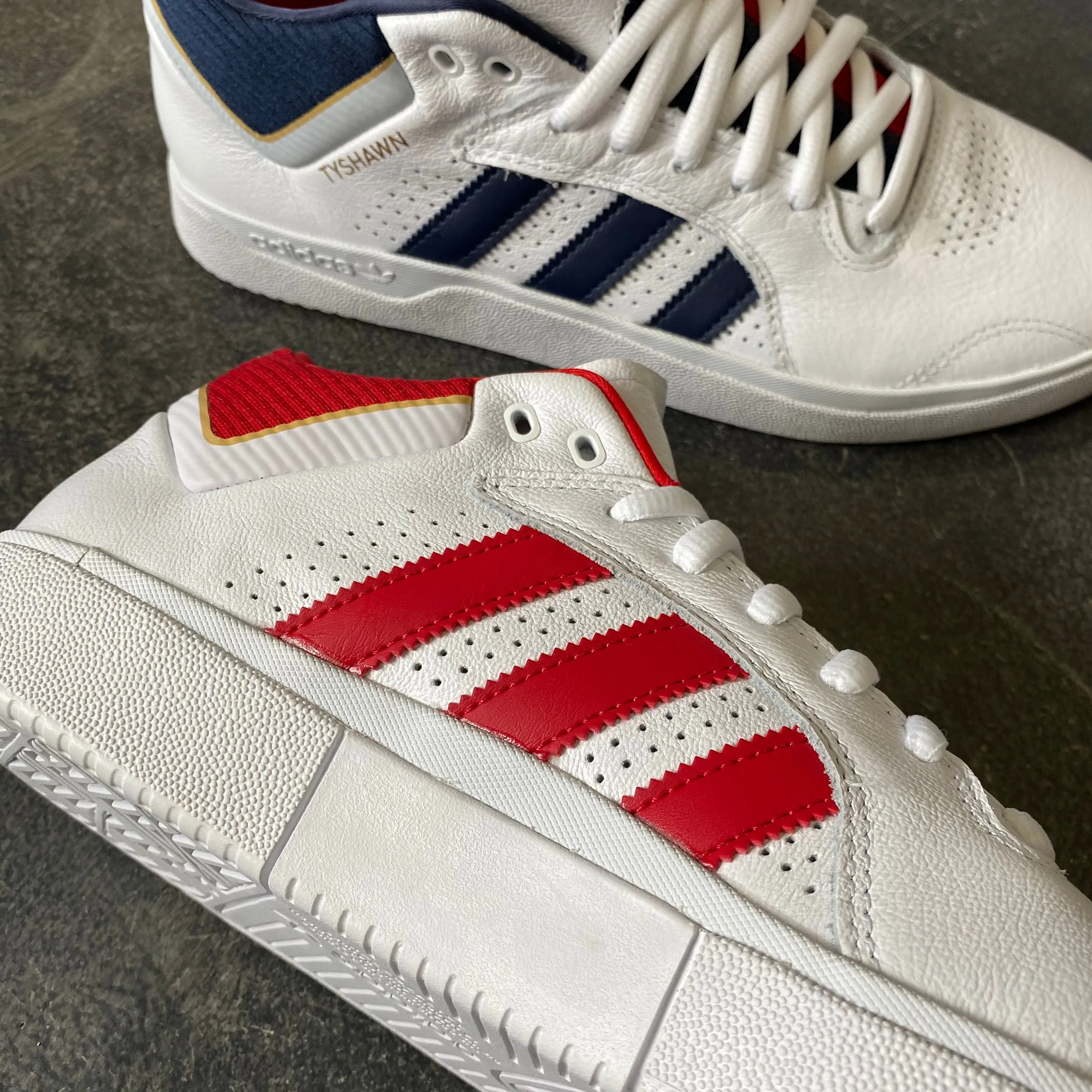 Adidas Tyshawn White/Navy/Gold SALE