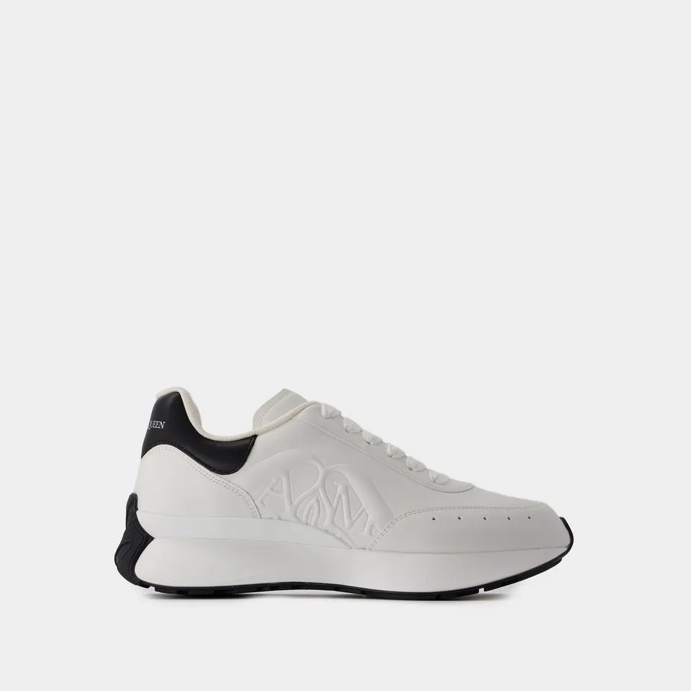 ALEXANDER MCQUEEN 24SS Men's White and Black Sneakers