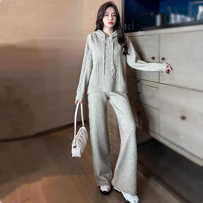 Aliva Knitted Woolen Coord Set