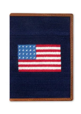 AMERICAN FLAG NEEDLEPOINT PASSPORT CASE