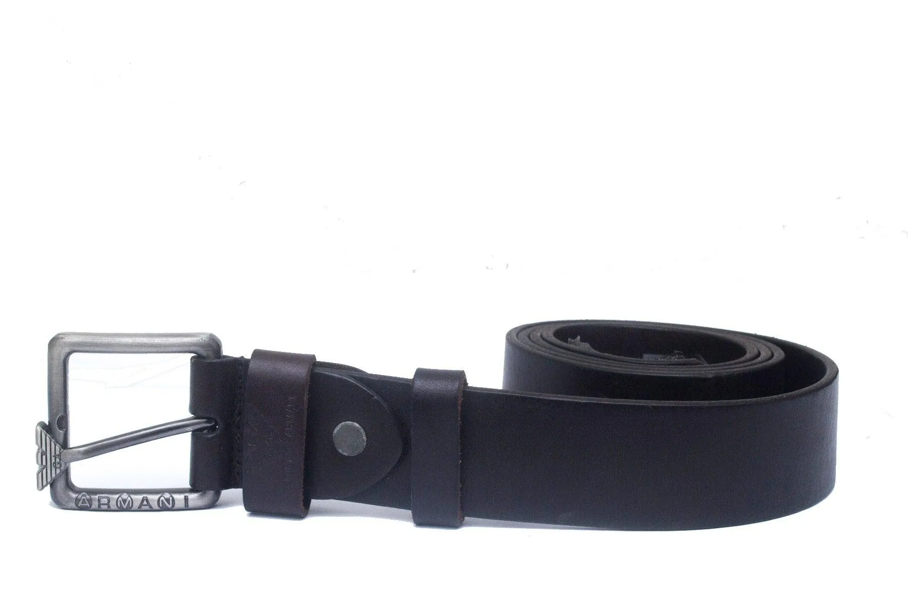 Armani Original Dark Brown Leather Belt