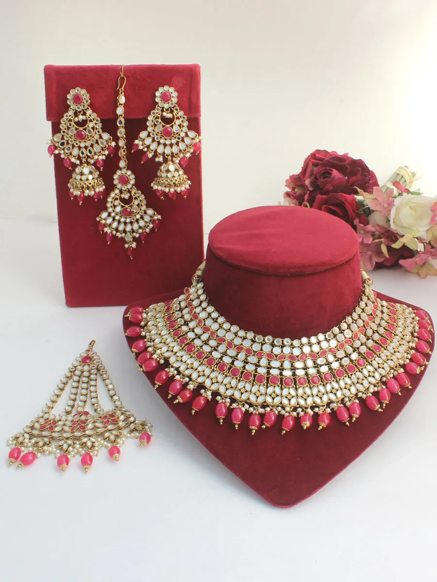 Azeen Mirror Necklace Set