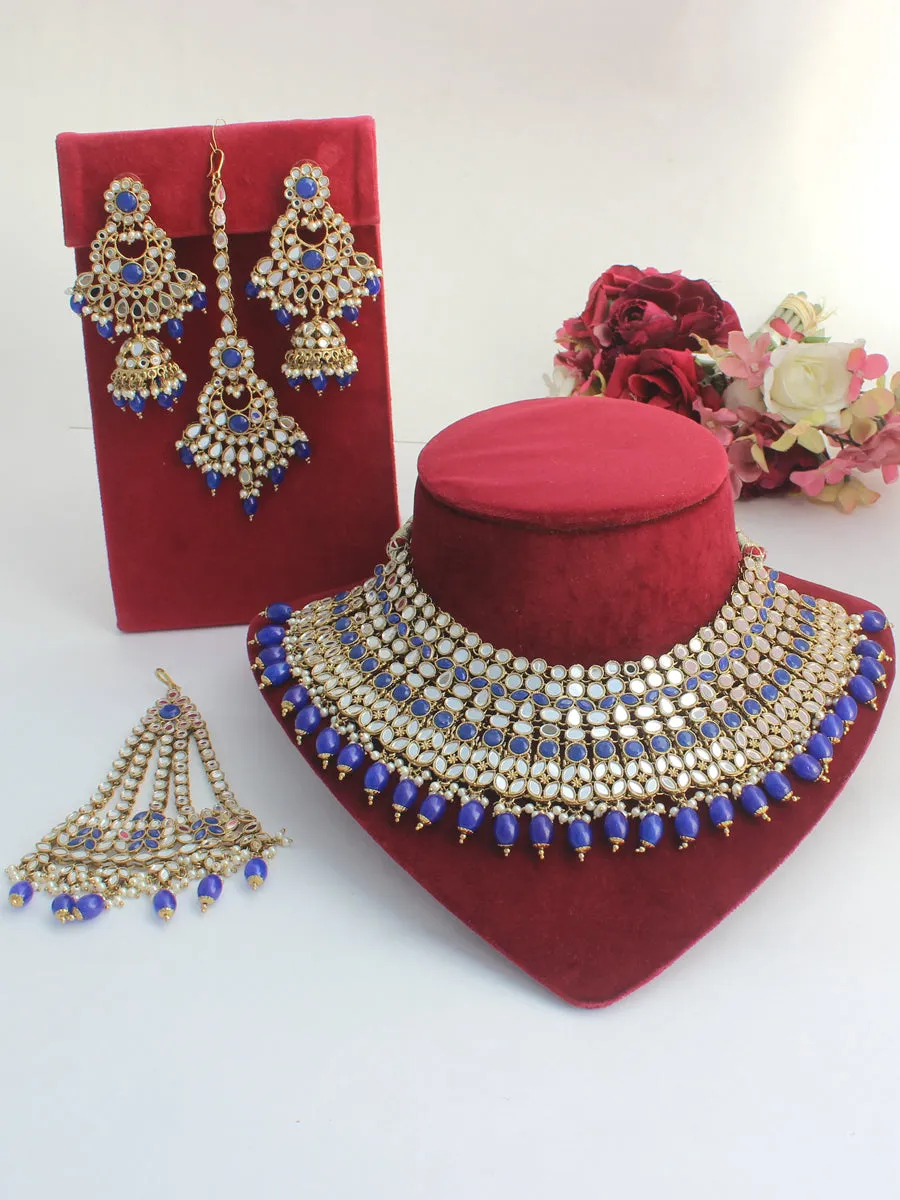 Azeen Mirror Necklace Set