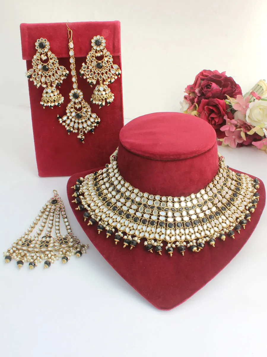 Azeen Mirror Necklace Set