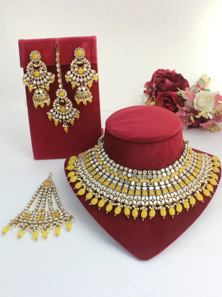 Azeen Mirror Necklace Set