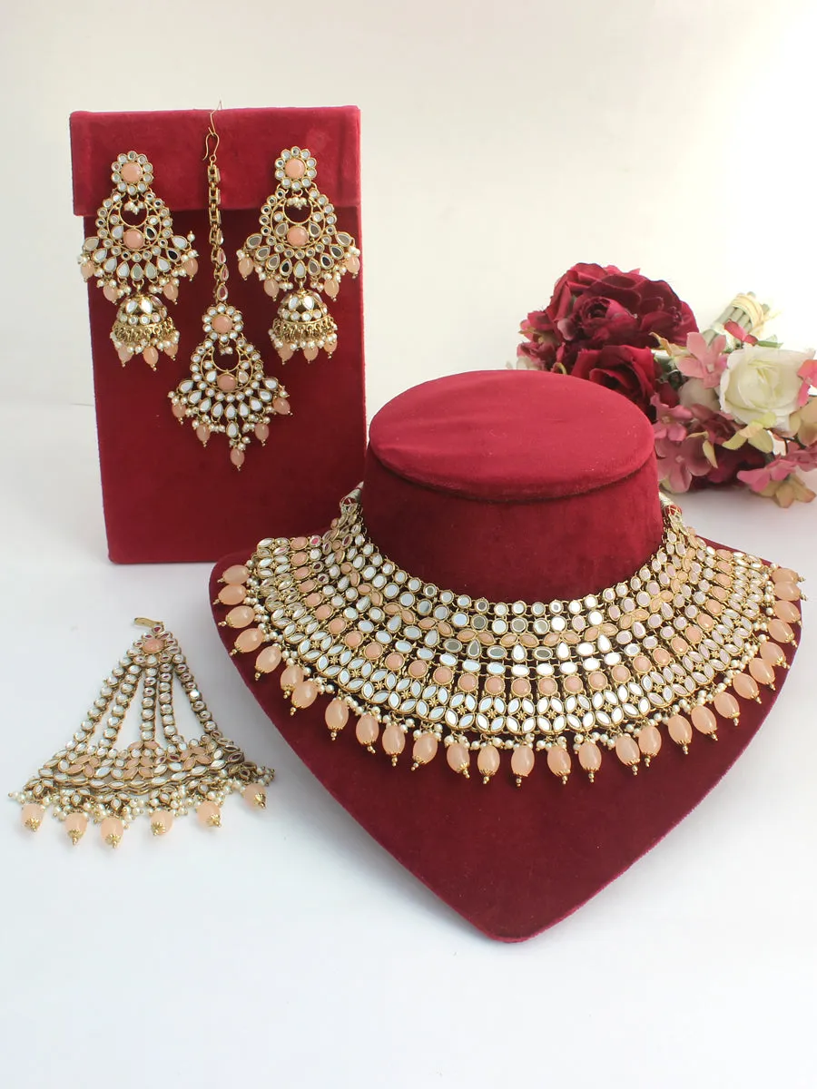 Azeen Mirror Necklace Set