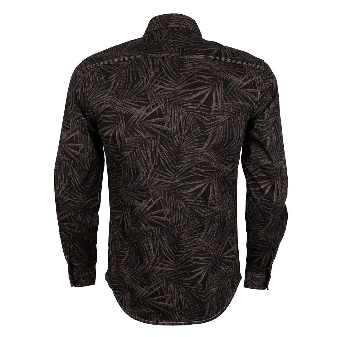 Bajieli Finest Quality Black and Brown Designed LongSleeve Shirt