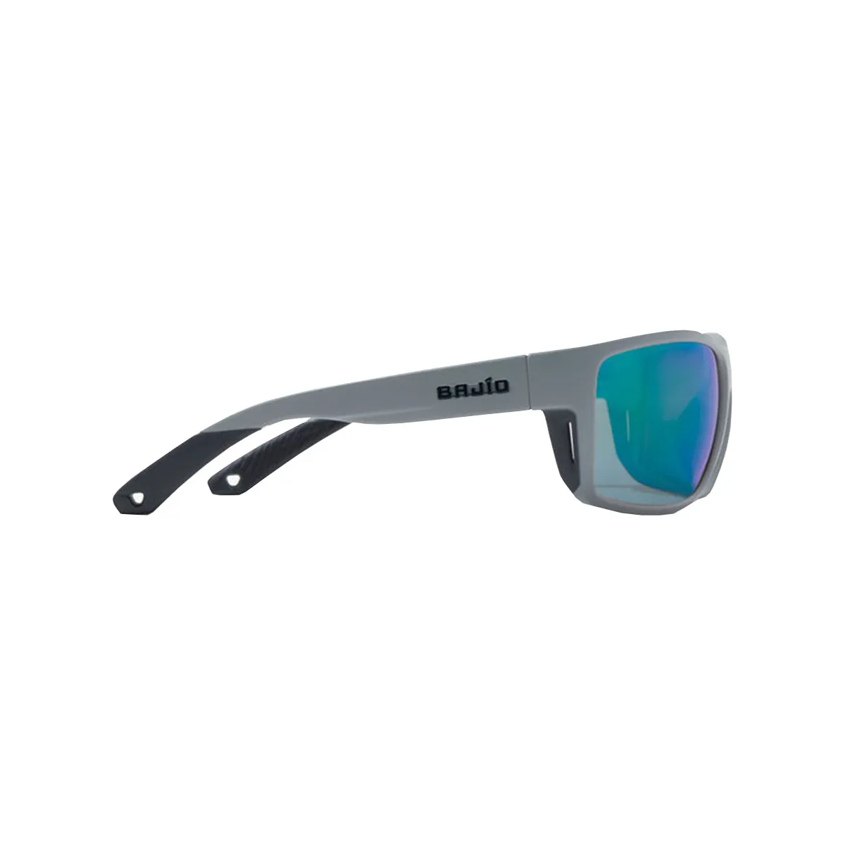 Bajio Sunglasses Bales Beach Basalt Matte Permit Green Mirror