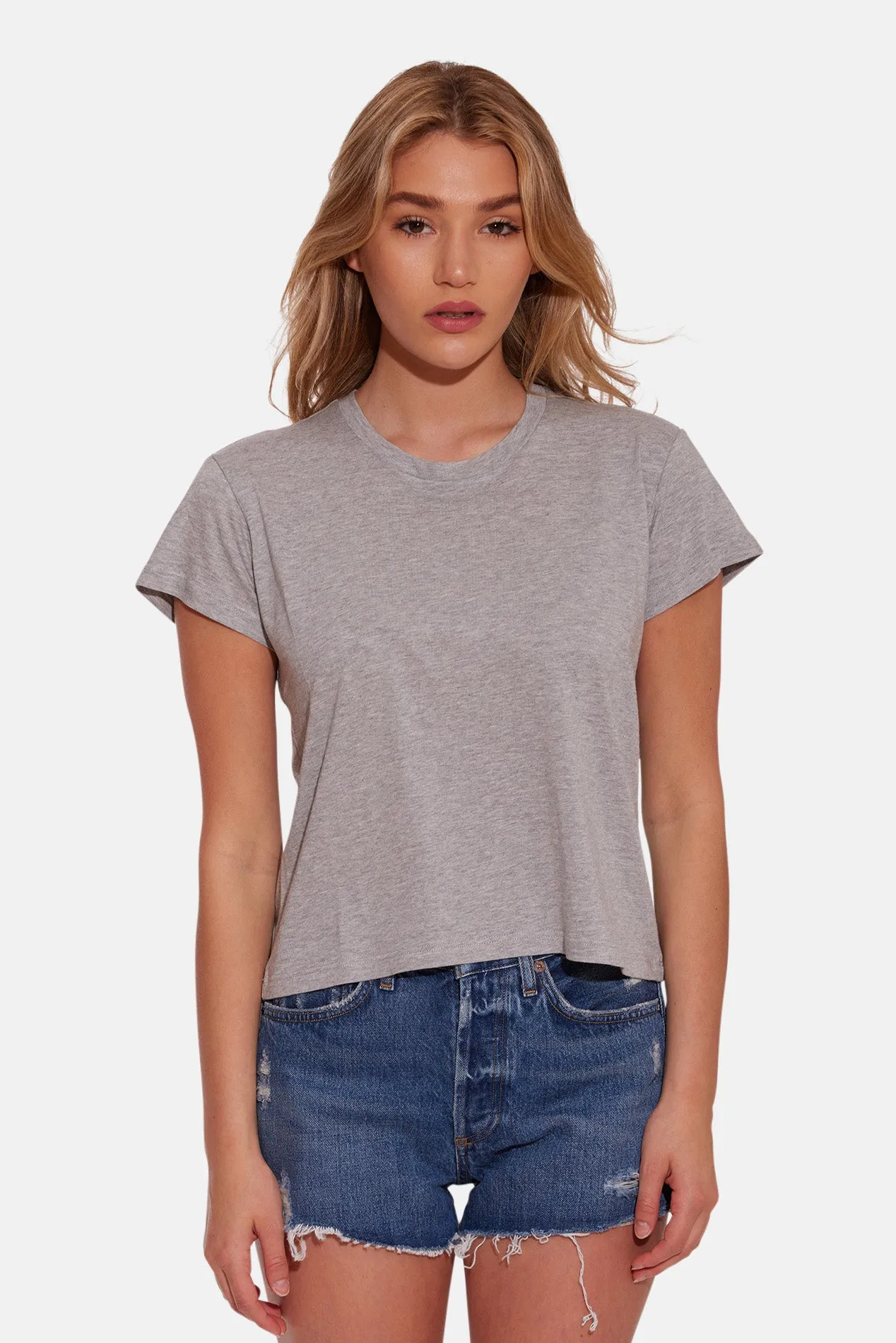 Bebe Lux Tee Heather Grey