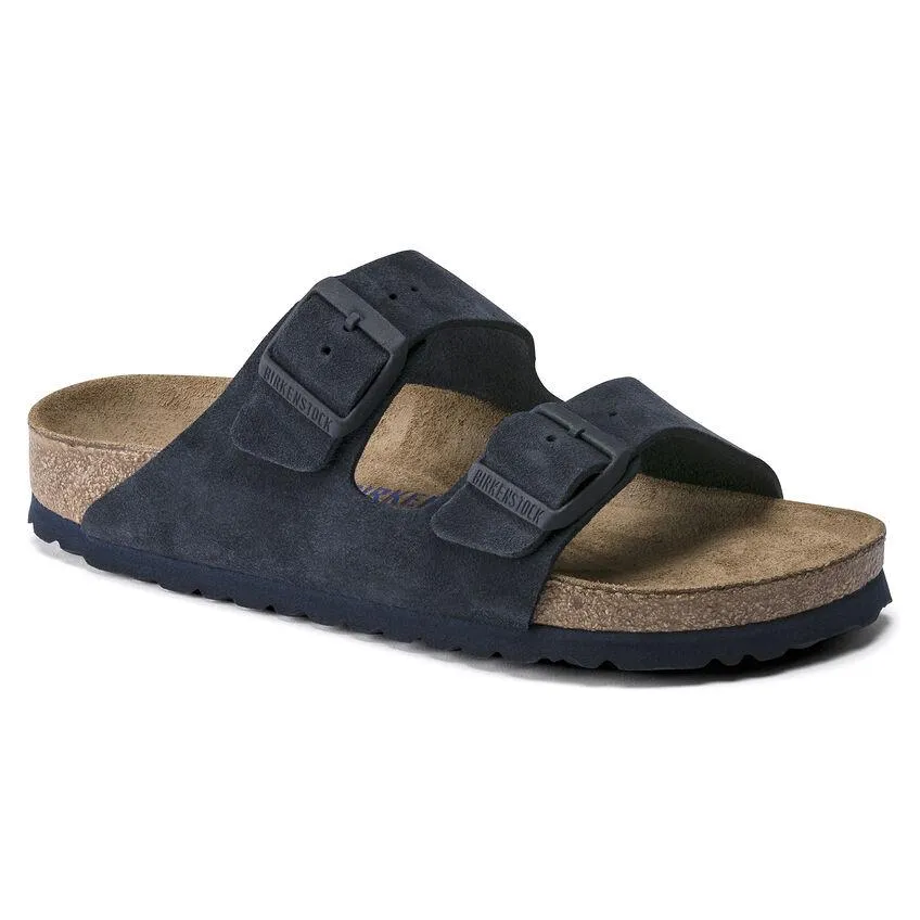 Birkenstock Men's Arizona Soft Footbed Navy Night Suede