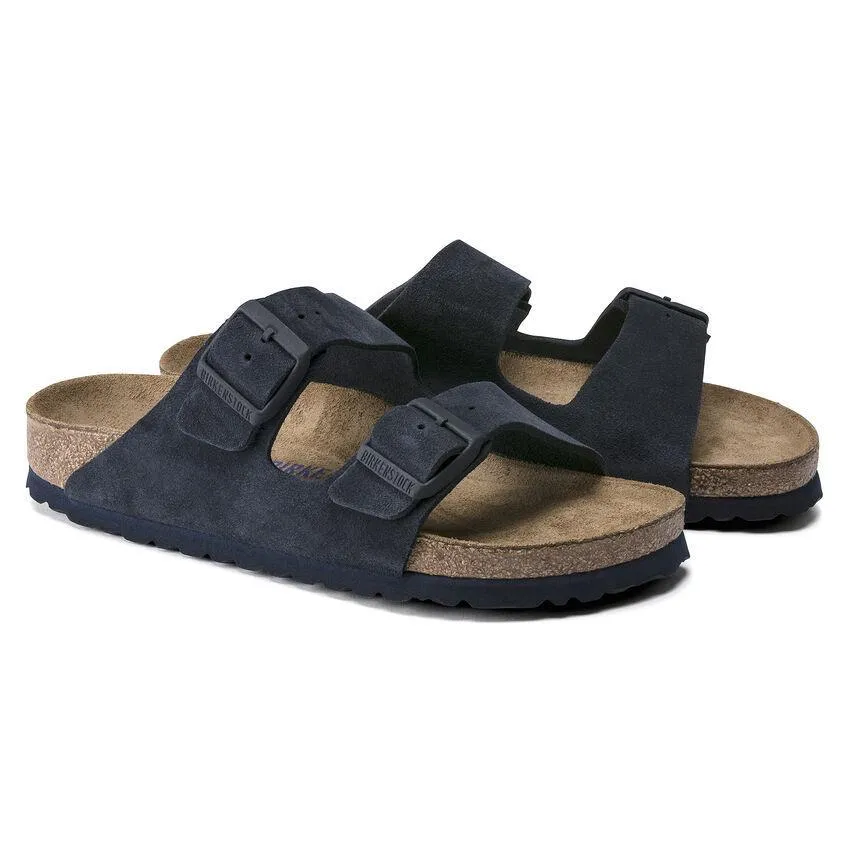 Birkenstock Men's Arizona Soft Footbed Navy Night Suede