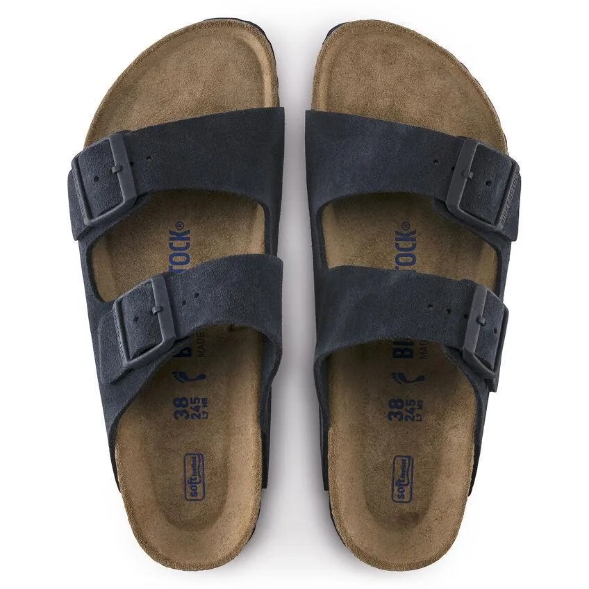 Birkenstock Men's Arizona Soft Footbed Navy Night Suede