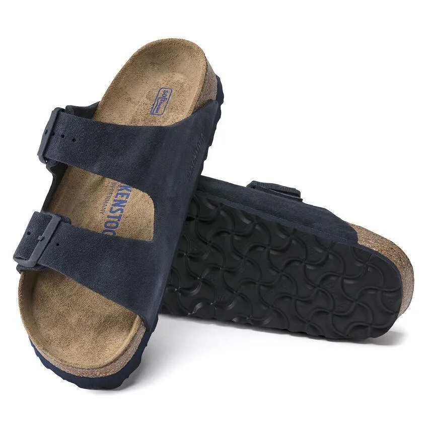 Birkenstock Men's Arizona Soft Footbed Navy Night Suede