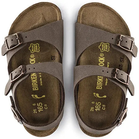 BIRKENSTOCK ROMA MOCHA BIRKIBUC - KIDS