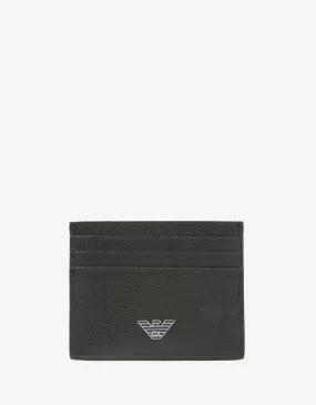 Black & Blue Leather Card Holder -