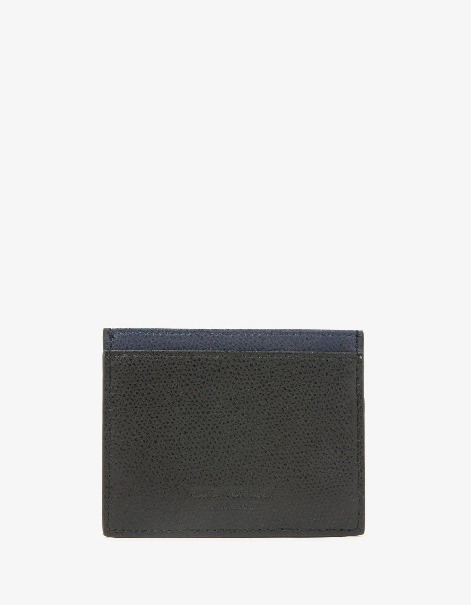 Black & Blue Leather Card Holder -