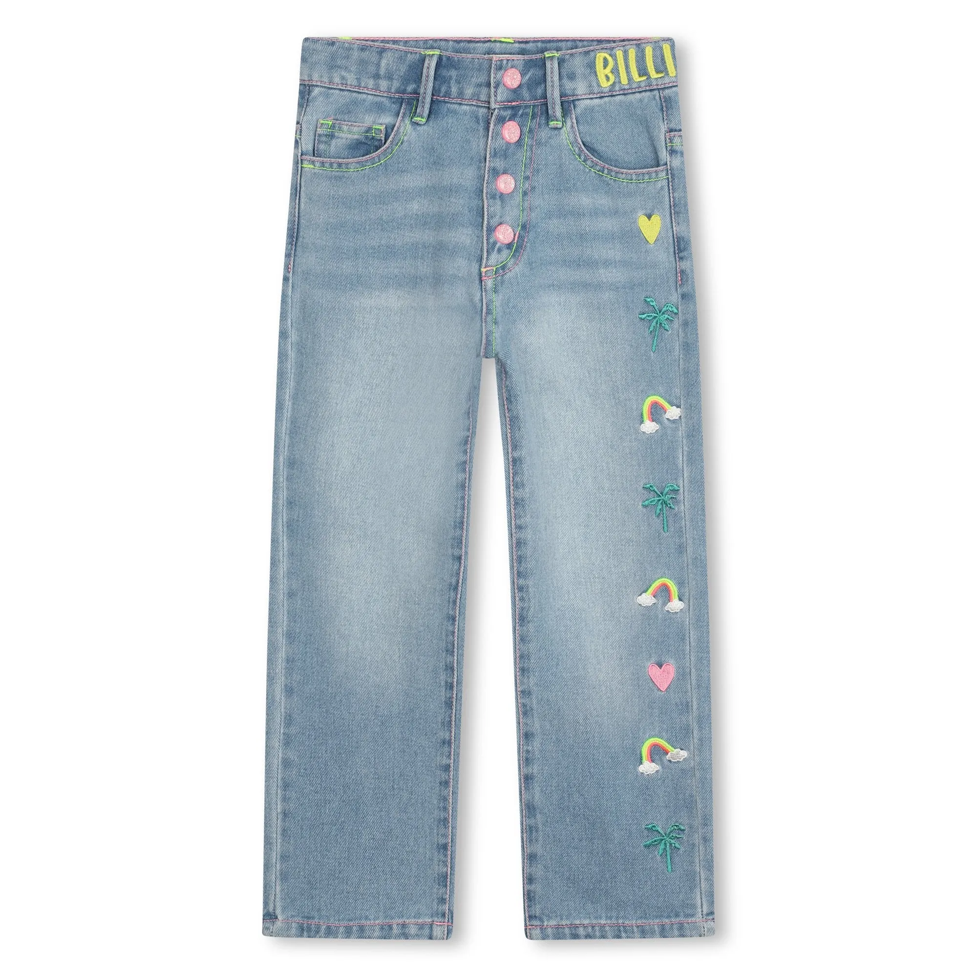 Blue Denim Logo Trousers