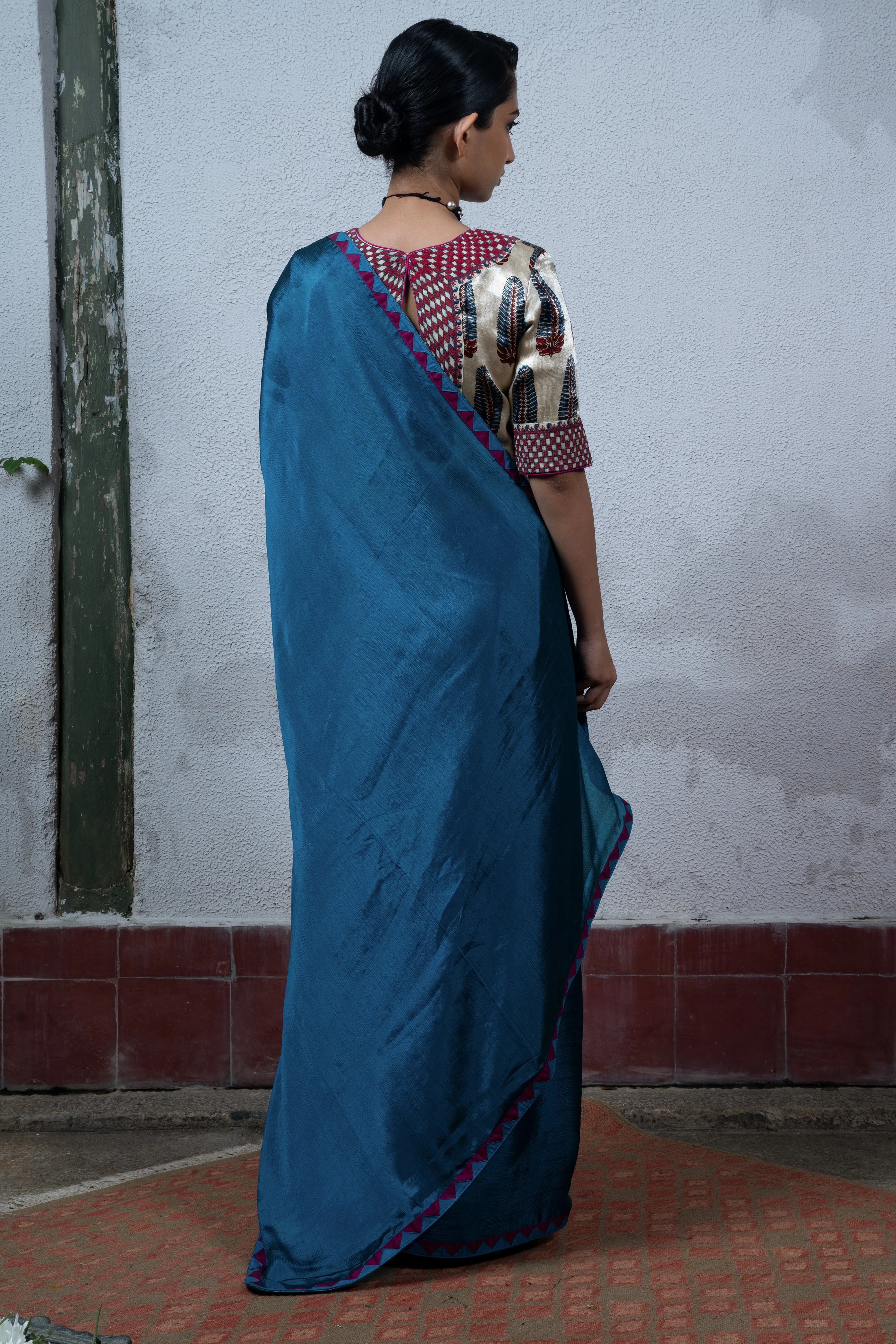 Blue Saree