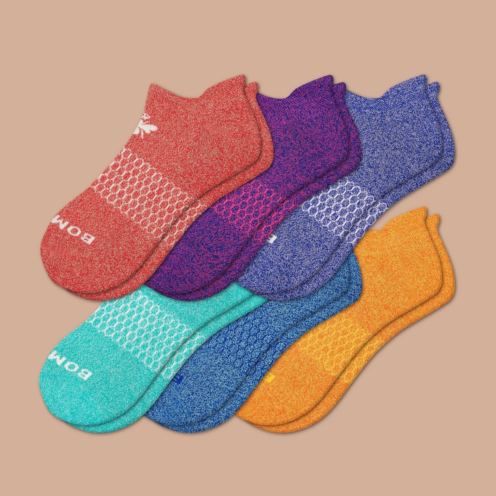 Bright Marls Ankle Sock 6-Pack