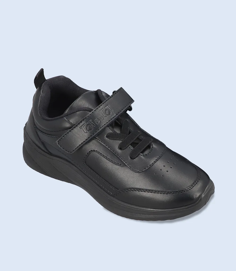 BU0001-BLACK-Kids School Shoes