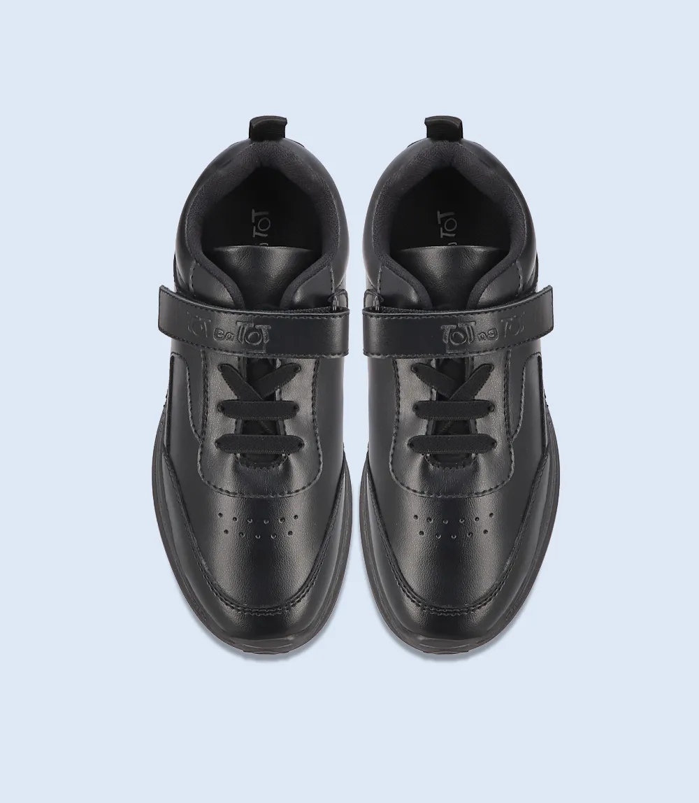 BU0001-BLACK-Kids School Shoes