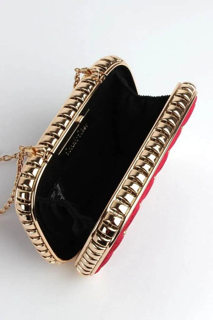 Catherine Velvet & Studded Elegant Evening Bag