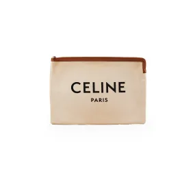 Celine Canvas Clutch