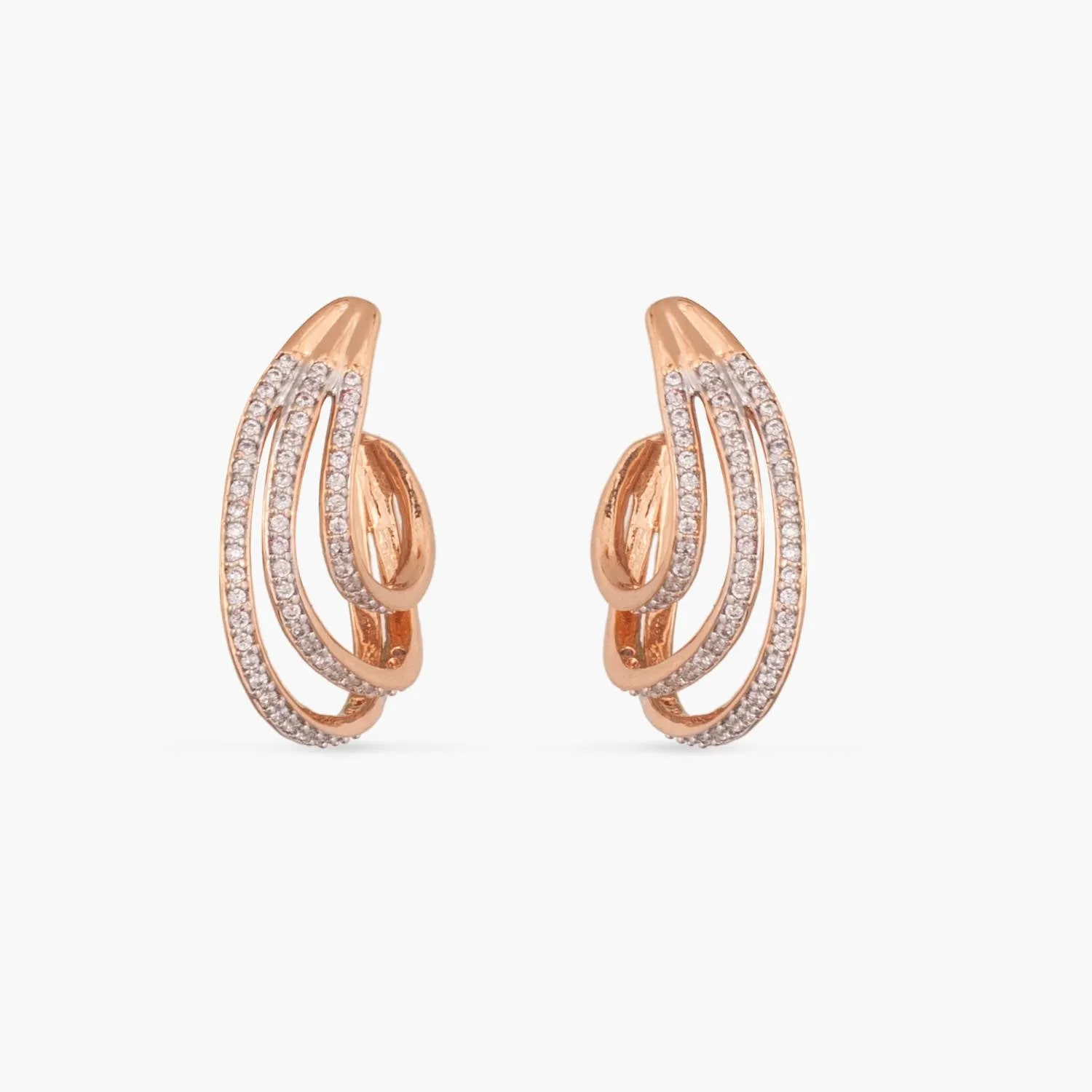 Classic CZ Delicate Silver Huggie Hoop Earrings