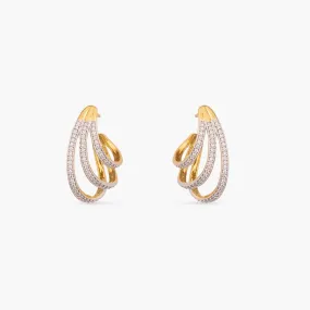 Classic CZ Delicate Silver Huggie Hoop Earrings