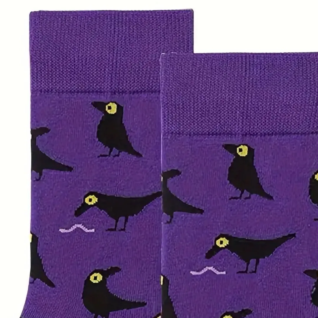 Crow Socks from the Sock Panda (Adult Medium - Women's Shoe Sizes 5-10)