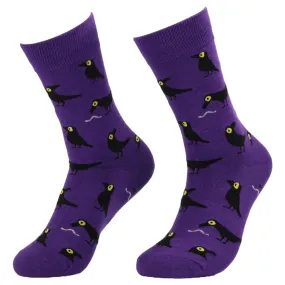 Crow Socks from the Sock Panda (Adult Medium - Women's Shoe Sizes 5-10)