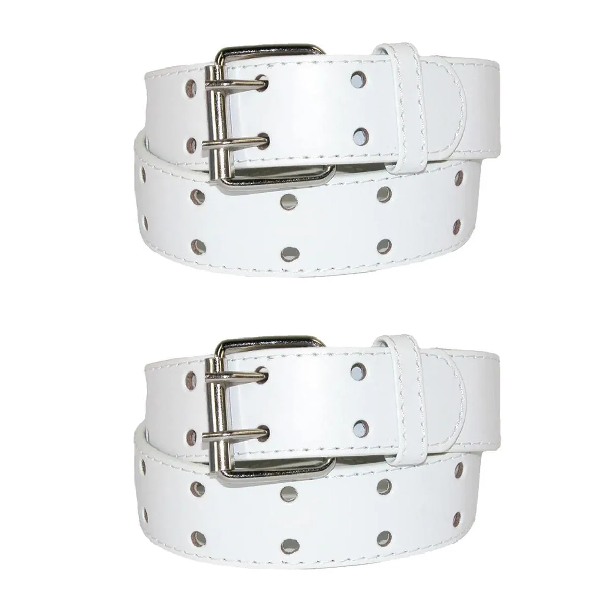 CTM® Kids' Leather Two Hole Jean Belt (Pack of 2)