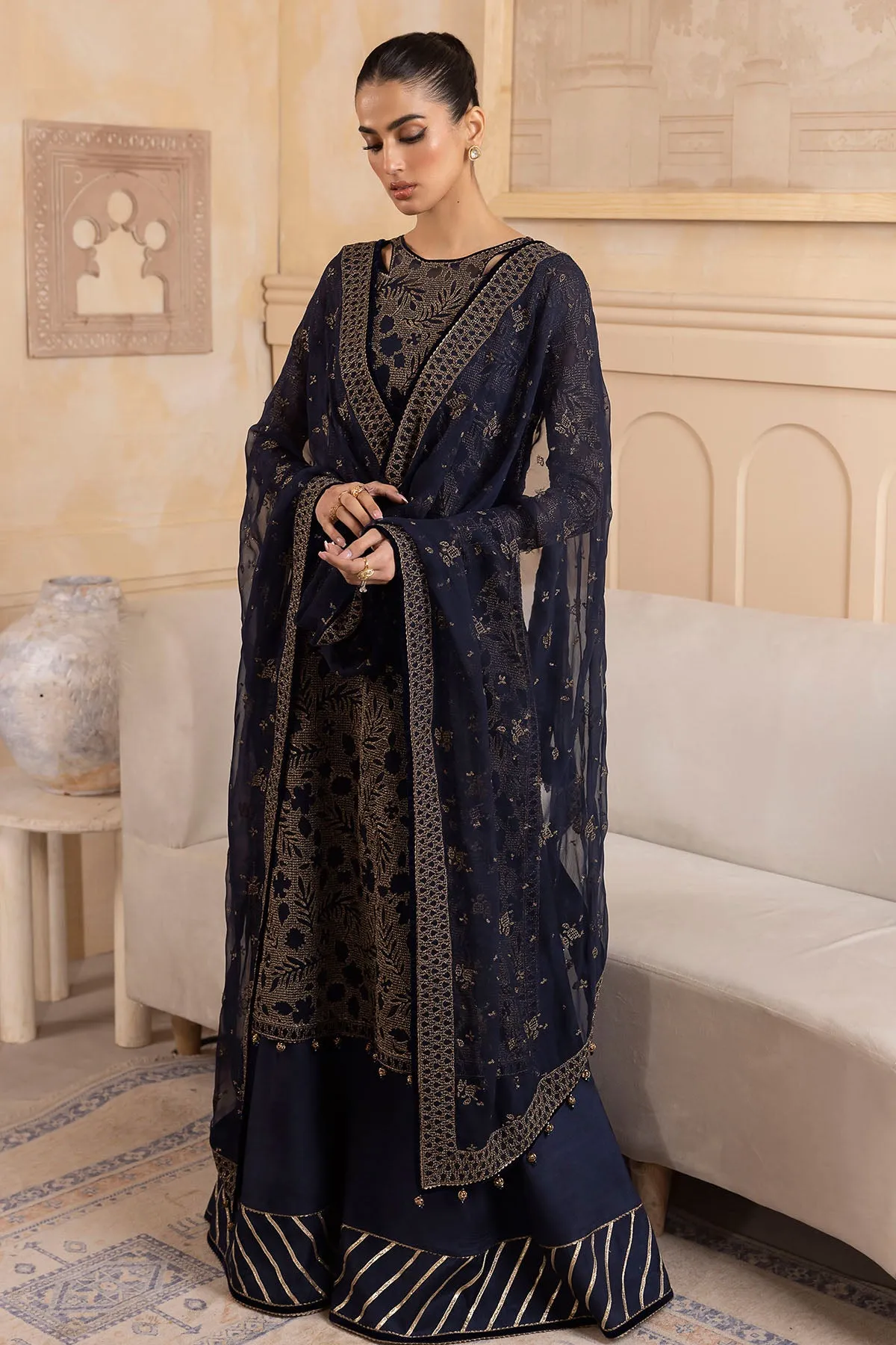 EMBROIDERED CHIFFON UC-3036