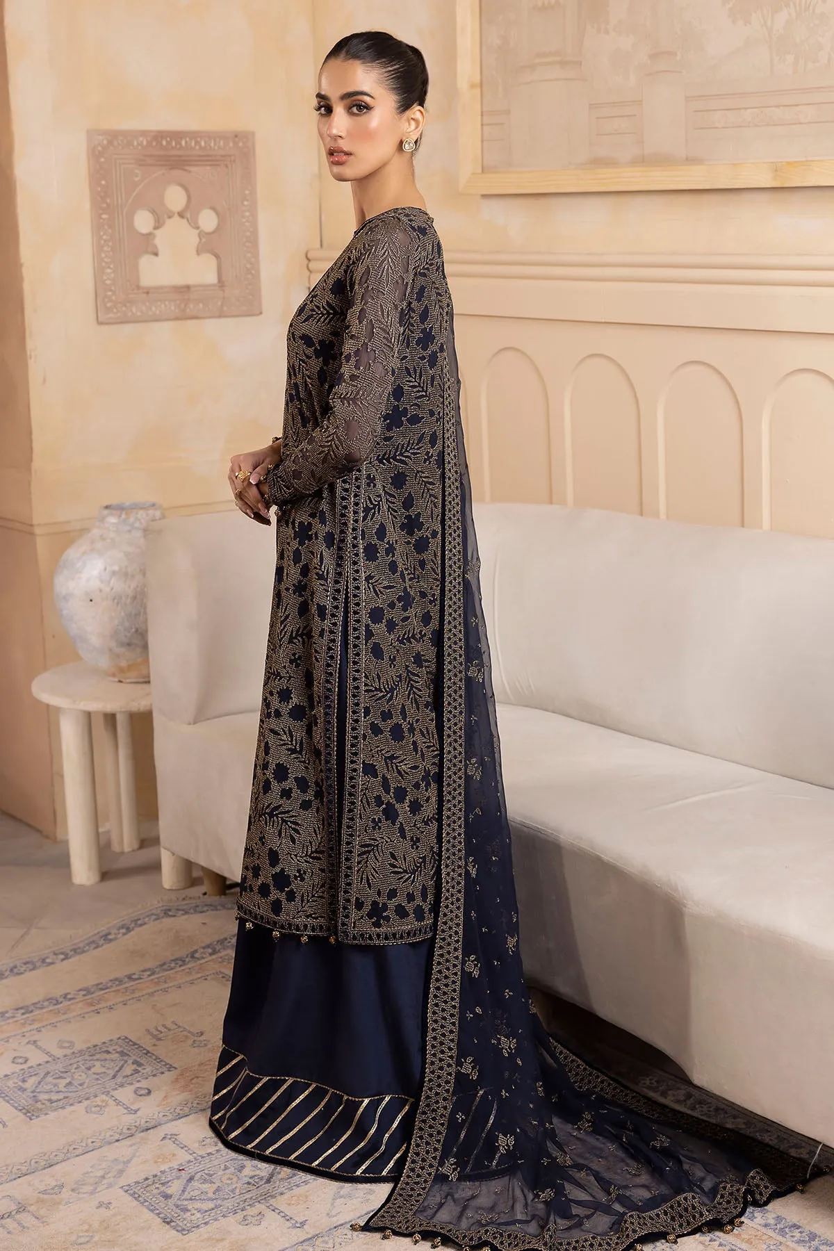 EMBROIDERED CHIFFON UC-3036