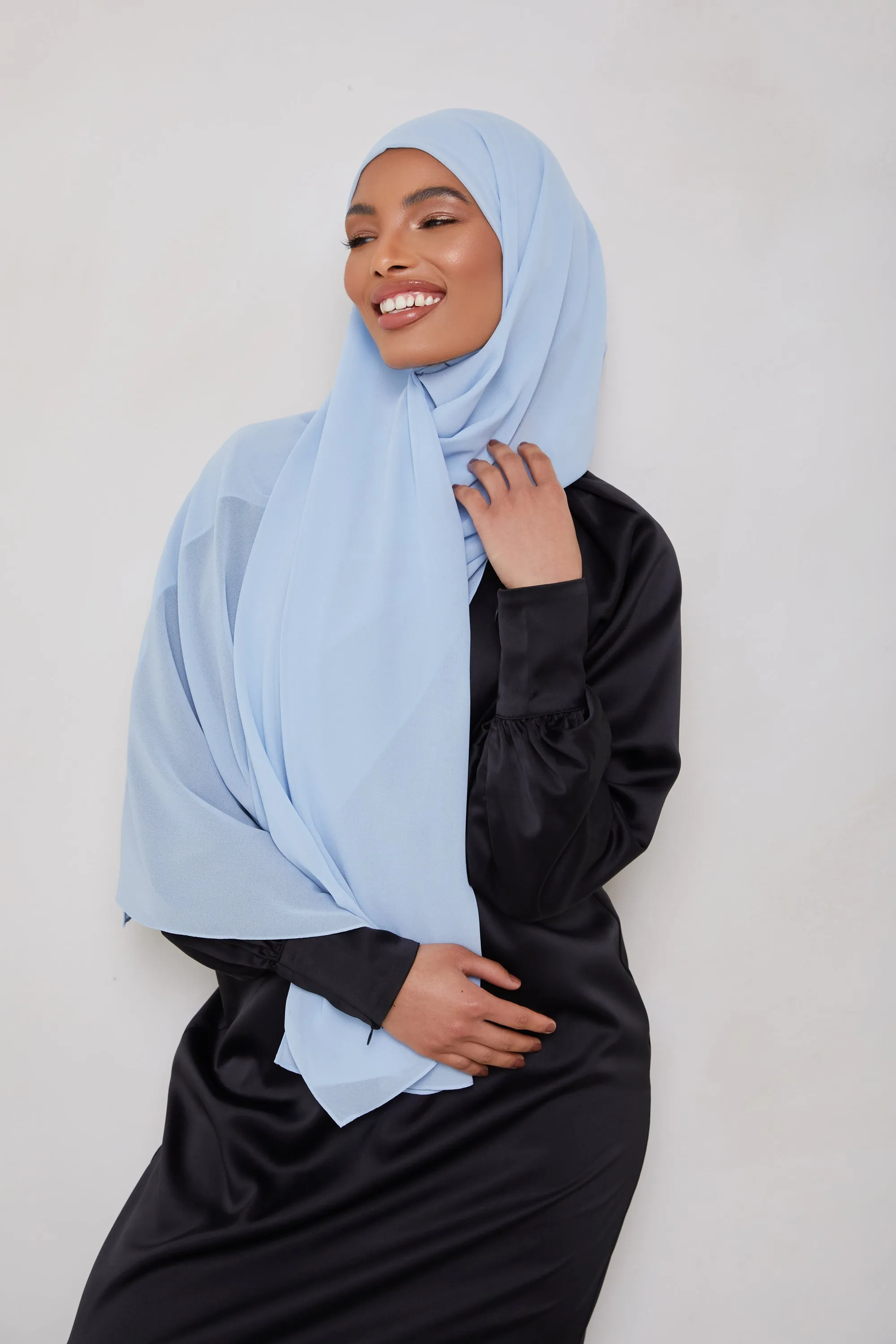 Essential Chiffon Hijab - Cerulean