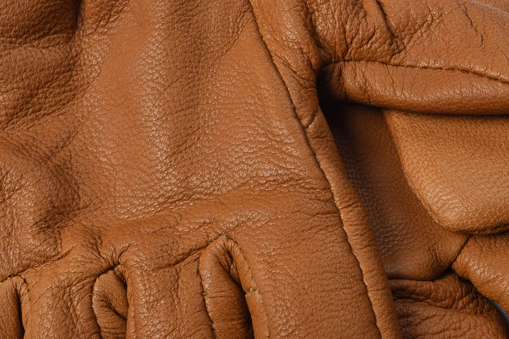 FILSON LINED GOATSKIN GLOVES - SADDLE BROWN