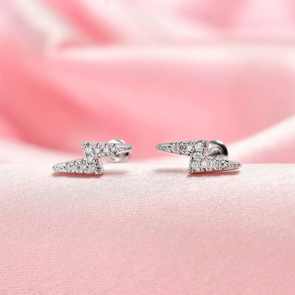 Flash Sleep Moissanite Studs