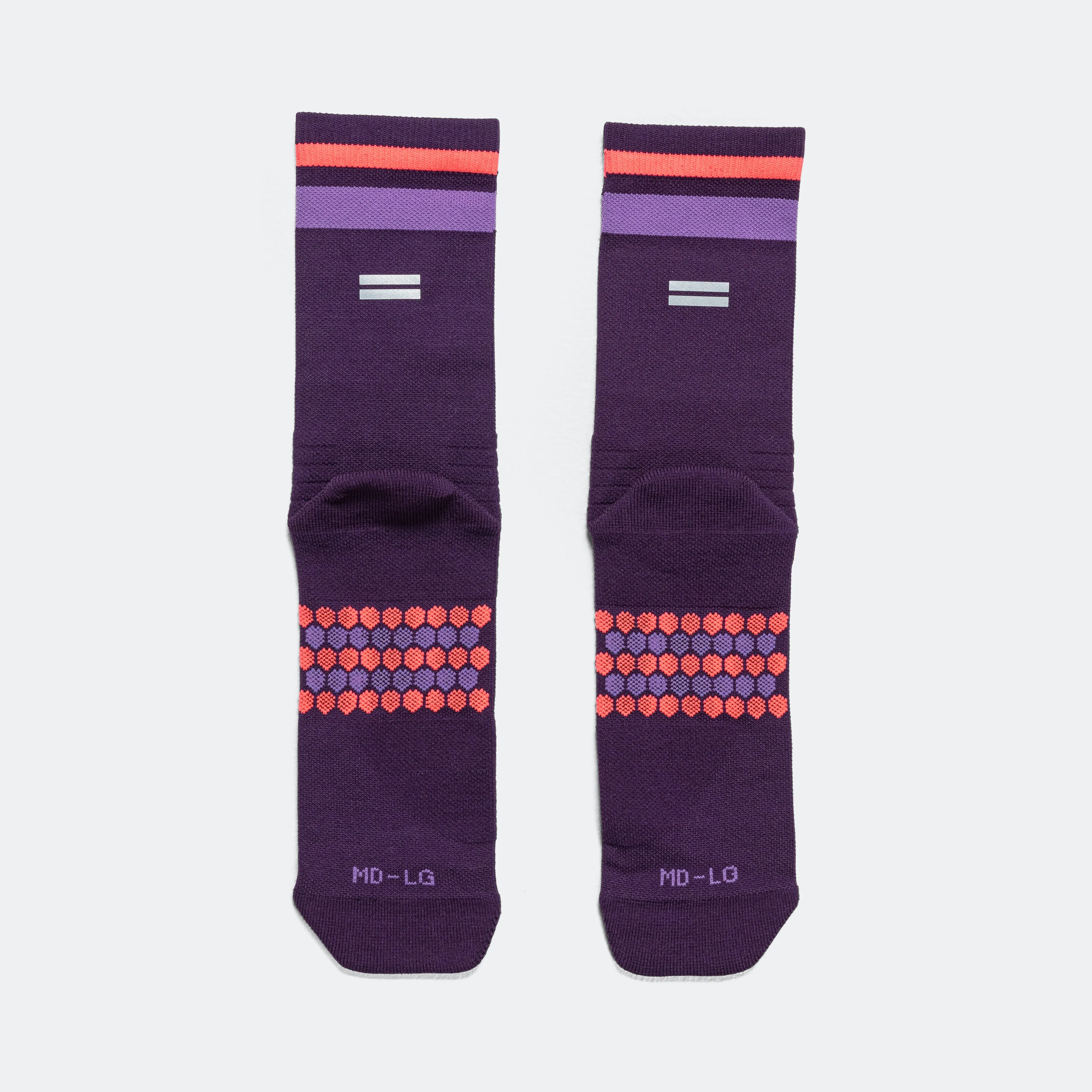 Half Crew Racing Socks - Purple/Grape/Crimson