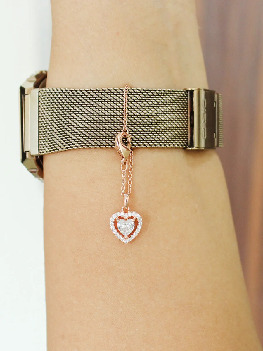 Heart Watch Charm