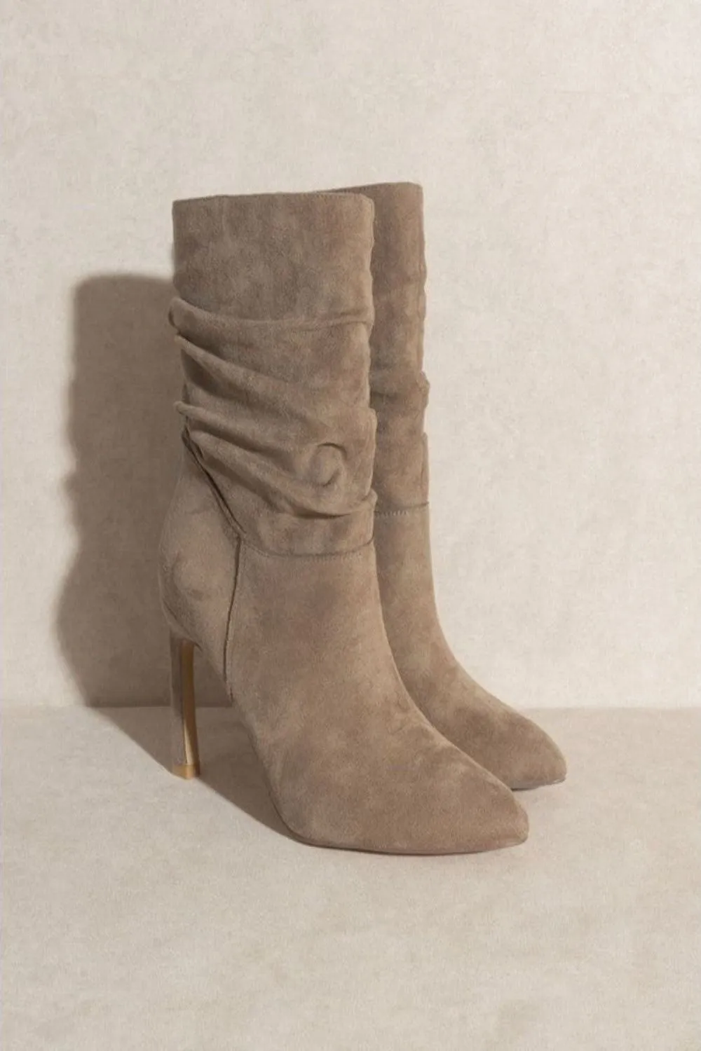 Heeled Slouch Bootie