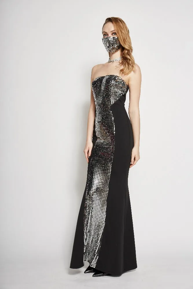 Helena Metallic Tube Dress