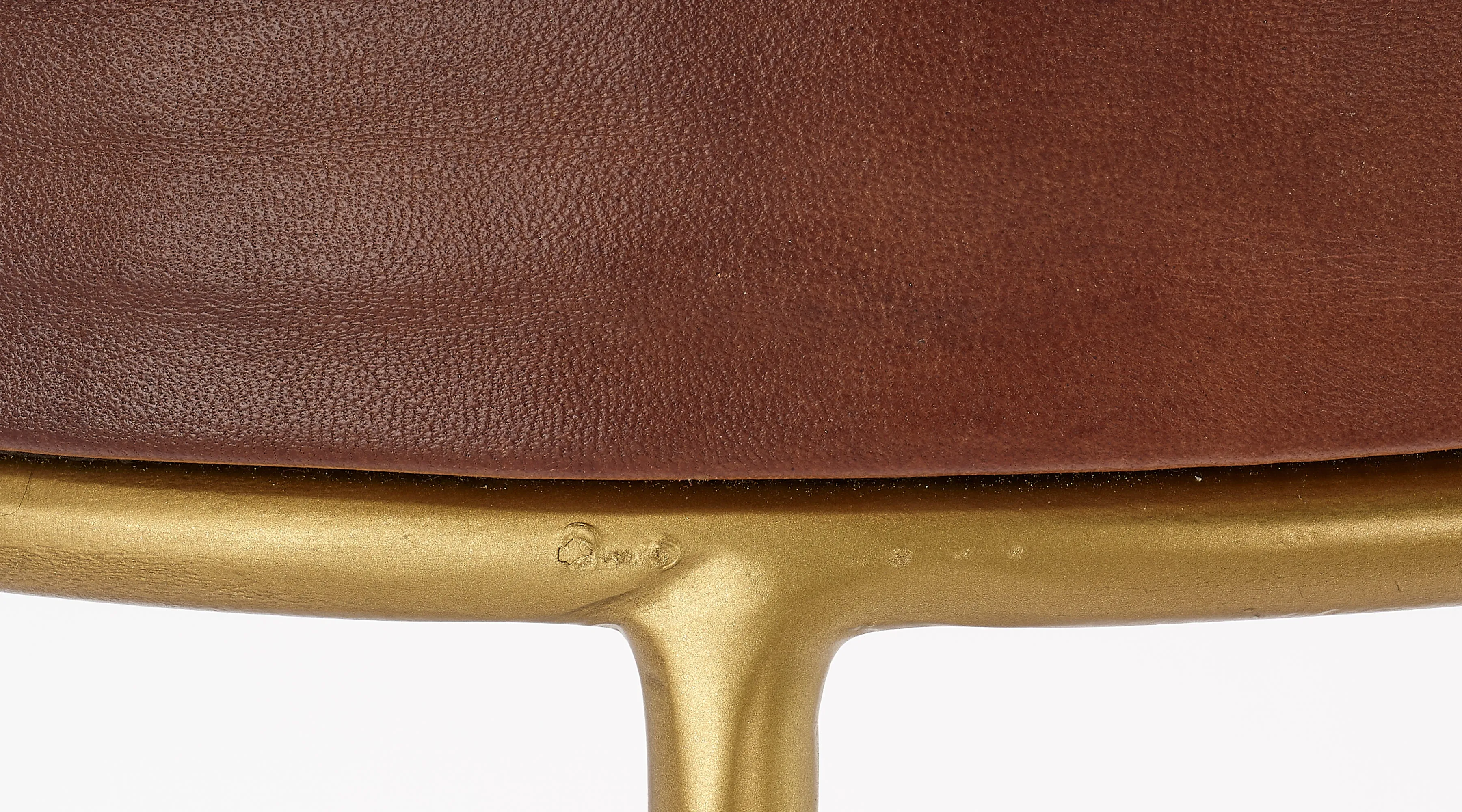 Henry Round Leather Counter Stool