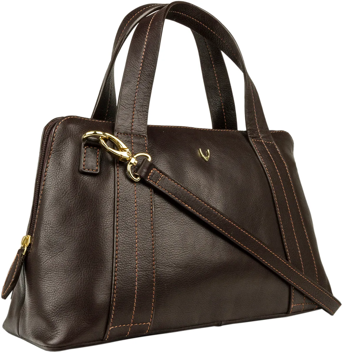 Hidesign Cerys Leather Satchel Brown