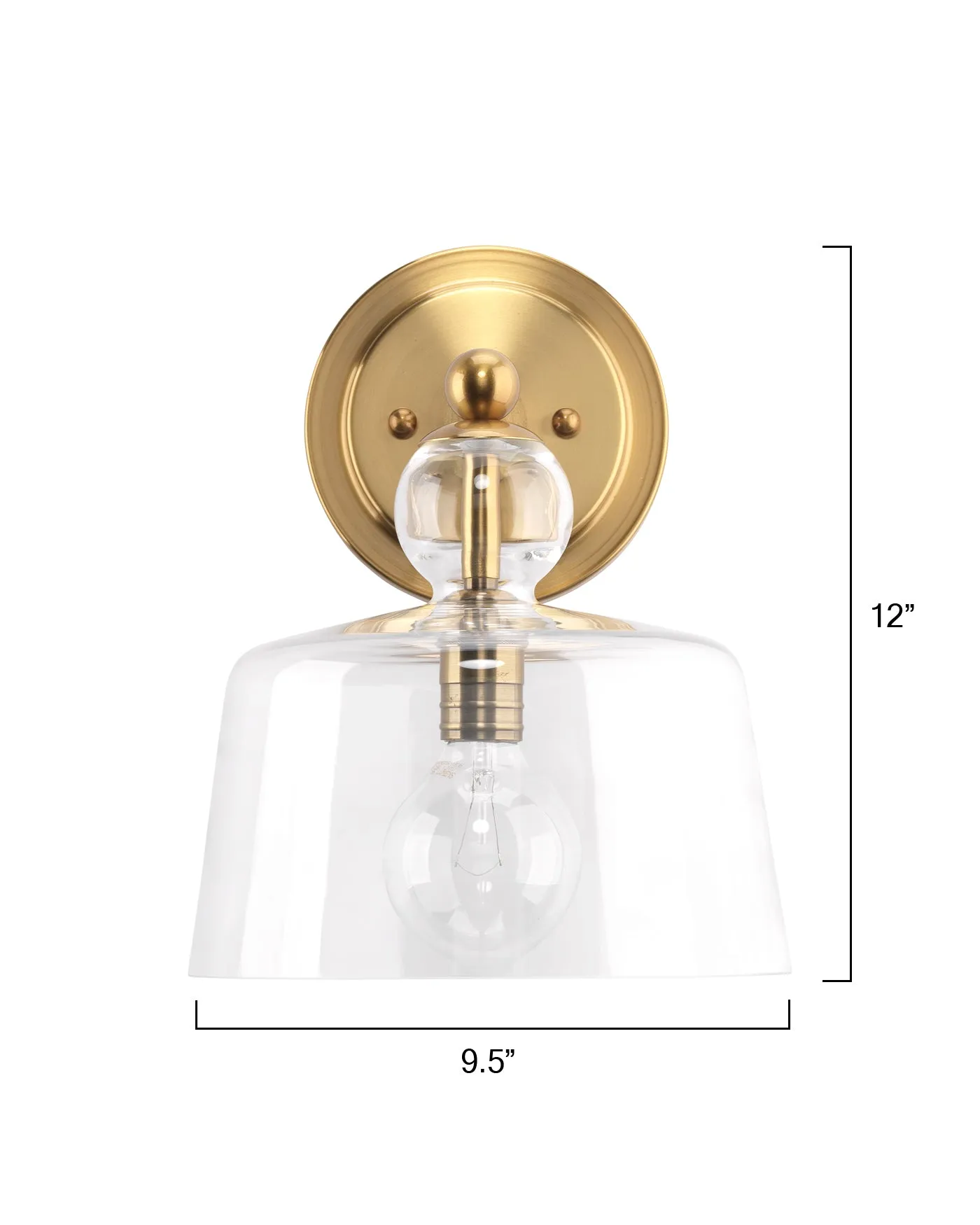 Hudson Wall Sconce Brass