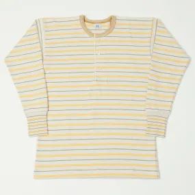 John Gluckow Lot. JG-CS01 1890-1910 Miner's Henley - Beige Yellow